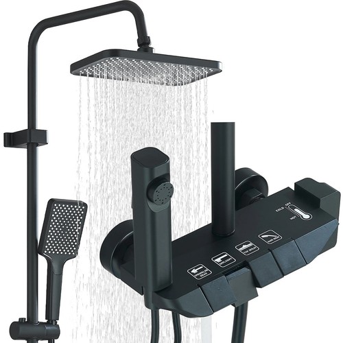 Led duschsystem mit - led, thermostat