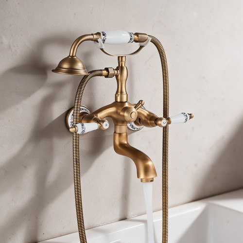 Retro badewannenarmatur mit - retro,