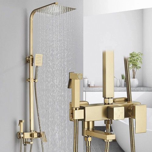 Gold duschset duscharmatur - duschset,